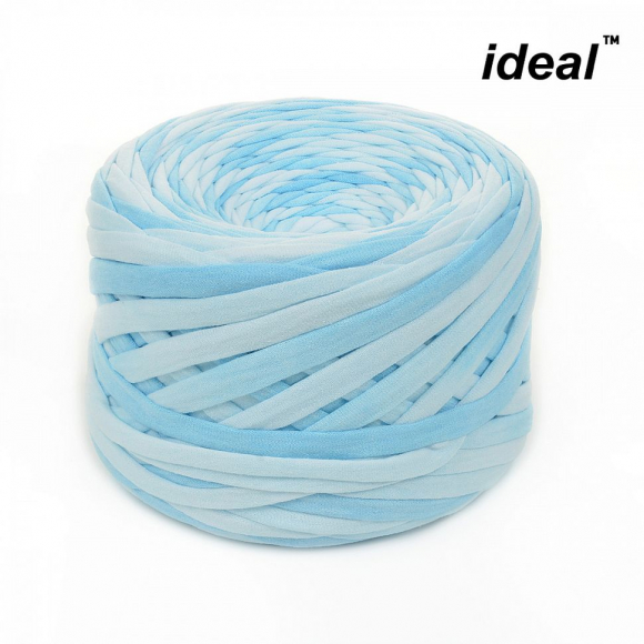 Пряжа Ideal трикотажная 100м, 350-380 г, ширина 7-9мм цв. морской бриз