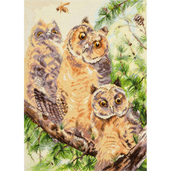 Набор для вышивания PANNA арт. PT-1885 Тройняшки 27х36 см