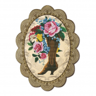 Набор для вышивания мулине НОВА СЛОБОДА арт.КО4042 Ретро. Розовые розы 23х16 см