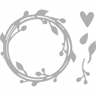 152930_Ножи для вырубки "Венок из листьев"