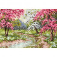 Набор для вышивания бисер-нитки МАТРЕНИН ПОСАД арт.37х49 - 0026/БН Цветущий сад