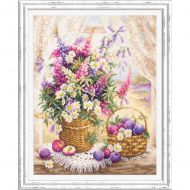 Набор для вышивания ЧУДЕСНАЯ ИГЛА арт.100-182 Летний аромат 32х40 см Набор для вышивания ЧУДЕСНАЯ ИГЛА арт.100-182 Летний аромат 32х40 см