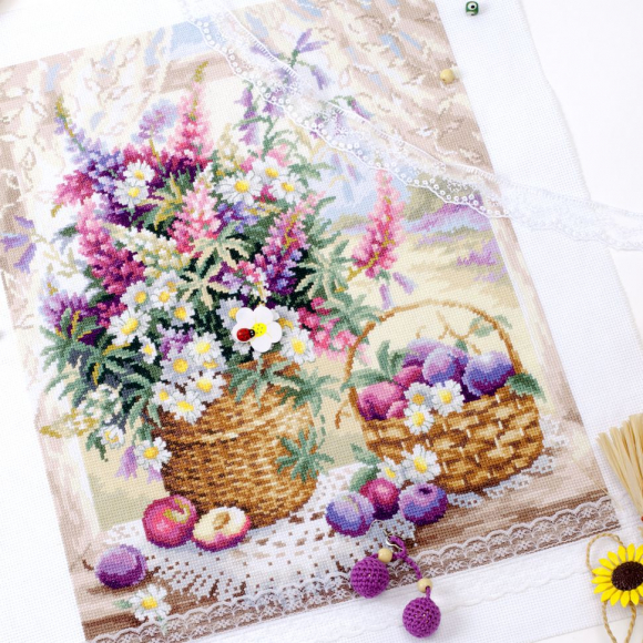 Набор для вышивания ЧУДЕСНАЯ ИГЛА арт.100-182 Летний аромат 32х40 см