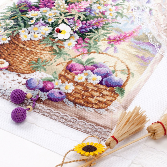 Набор для вышивания ЧУДЕСНАЯ ИГЛА арт.100-182 Летний аромат 32х40 см