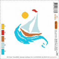 Набор для вышивания мулине НИТЕКС арт.2245 22х22 см