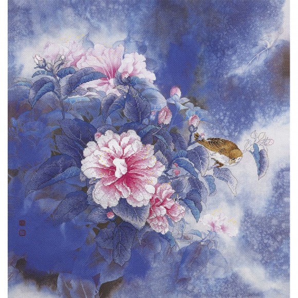 163755_Набор для вышивания "Цветок и птица"