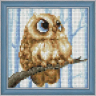 Набор для изготовления картин АЛМАЗНАЯ ЖИВОПИСЬ арт.АЖ.1550 Совенок 15х15 см