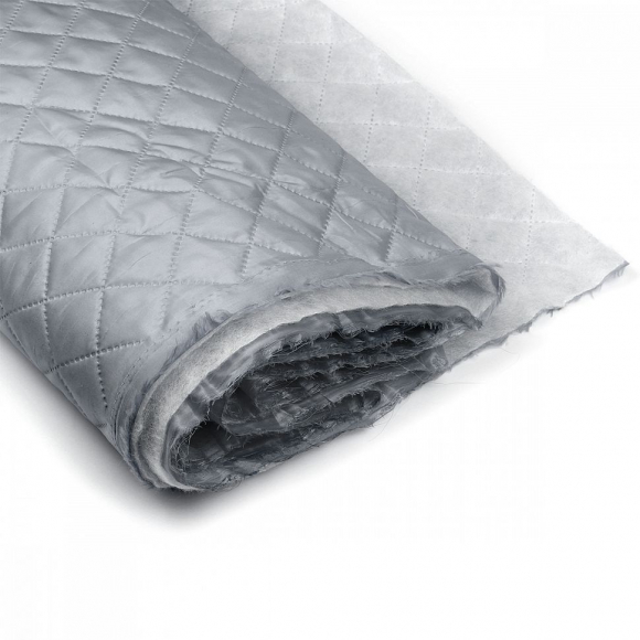 Термостежка Подкладка НАРЕЗКА арт.РАД.61199170Т № 0114/0288 рис.№5 клетка 3,5см цв.серый Синтепон 100г/м? шир.150см уп.5м