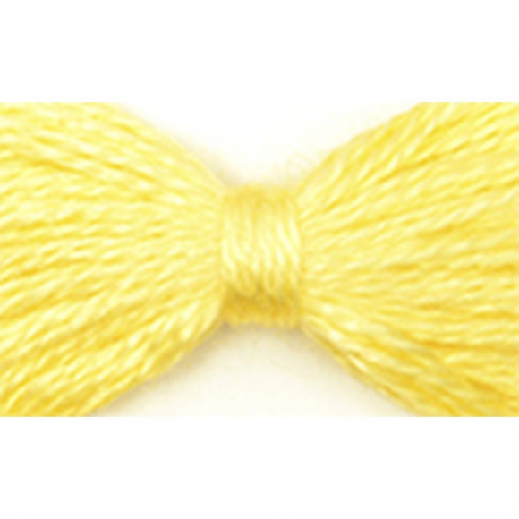 Нитки мулине цв.0301 желтый 12х10м С-Пб