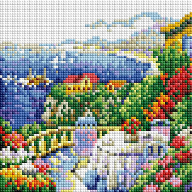 Набор Белоснежка для изготовления картин со стразами арт.БЛ.474-ST-PS Южный вид 20х20 см