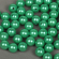 Бусины MAGIC 4 HOBBY круглые перламутр 12мм цв.035 изумруд уп.50г (53шт)
