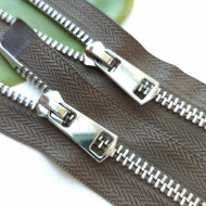 Молния мет. титан №5 никель два замка 110см D565 хаки