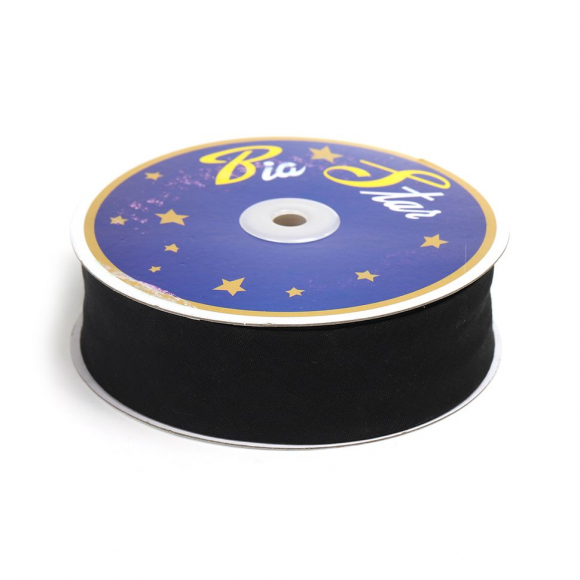 Косая бейка хлопок TBY арт.CB40 шир.40мм цв.F322 черный уп.27,43 м Косая бейка хлопок TBY арт.CB40 шир.40мм цв.F322 черный уп.27,43 м