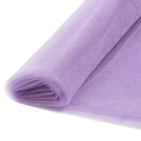 Фатин Кристалл средней жесткости блестящий арт.K.TRM шир.300см, 100% полиэстер цв. 69 К уп.5м - бледно-розовый