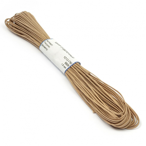 Шнур отделочный 1с13 Сутаж 1,8мм цв.бежевый уп.20м Шнур отделочный 1с13 Сутаж 1,8мм цв.бежевый уп.20м
