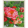 Картина мозаикой с нанесенной рамкой Molly арт.KM1045 Коралловые пионы (36 цветов) 40х50 см