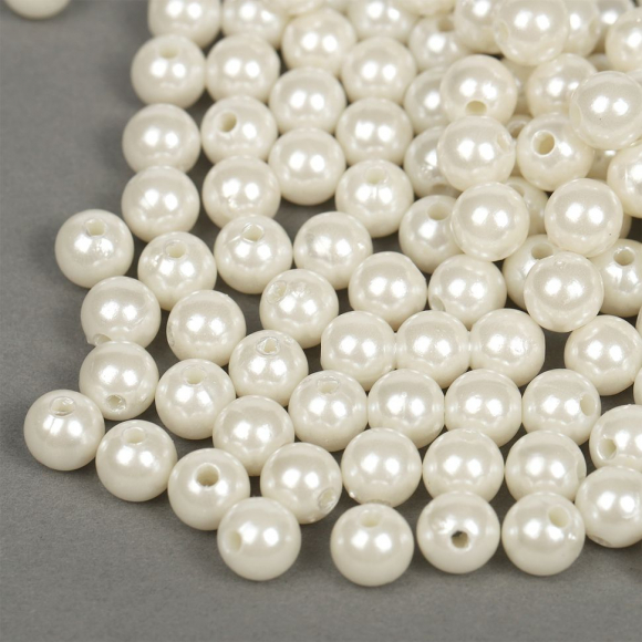 Бусины MAGIC 4 HOBBY круглые перламутр 8мм цв.001 молочный уп.50г Бусины MAGIC 4 HOBBY круглые перламутр 8мм цв.001 молочный уп.50г