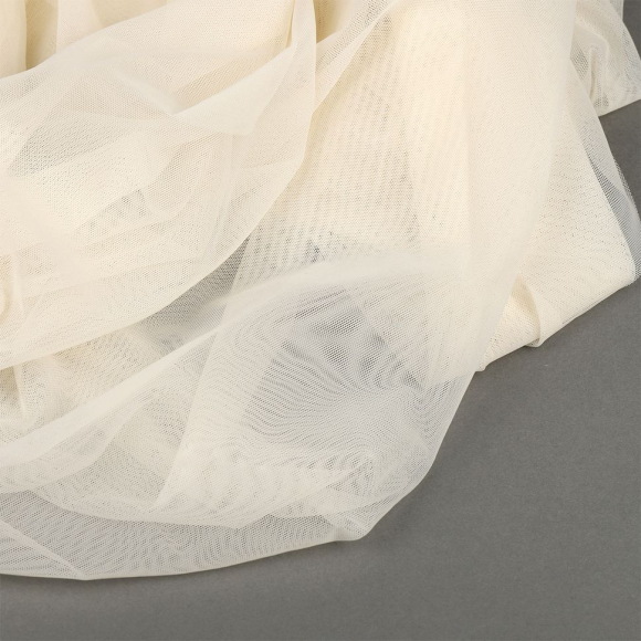 Сетка стрейч арт.TBY-03128209 51г/м? (аналог Лаума 591С) ш.150см цв.F102 молочный уп.3м