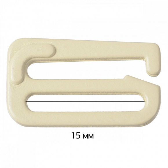 Крючок для бюстгальтера металл ARTA.F.2853 14,4мм, цв.126 бежевый, уп.50шт