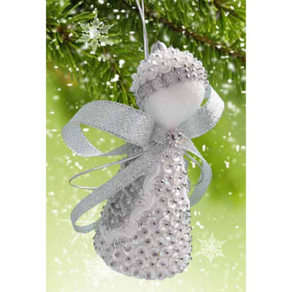 Набор для творчества - елочная игрушка "Зимний ангел"