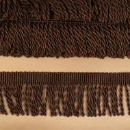 Бахрома для штор арт.0390-0910 цв.6470 шир.62мм цв.коричневый уп.10м