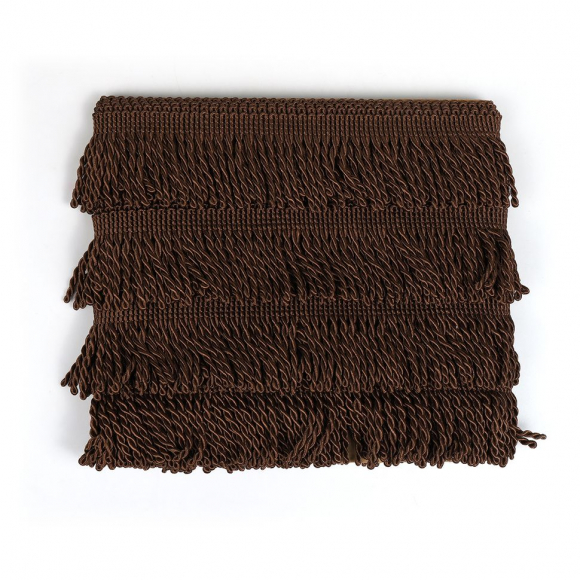 Бахрома для штор арт.0390-0910 цв.6470 шир.62мм цв.коричневый уп.10м