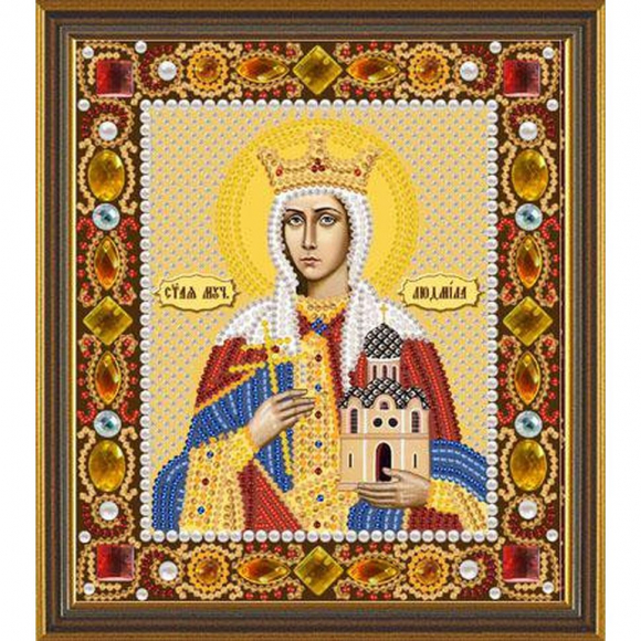 Набор для вышивания бисером НОВА СЛОБОДА арт.Д6160 Св.Людмила Чешская 13х15 см Набор для вышивания бисером НОВА СЛОБОДА арт.Д6160 Св.Людмила Чешская 13х15 см