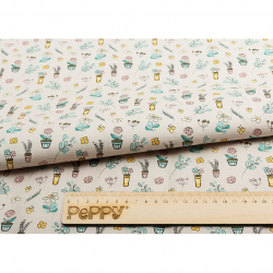 Ткани для пэчворка в рулонах МАРТОВСКАЯ ПЕСНЯ 112 см 100% хлопок (в метрах) МП-01 бежевый