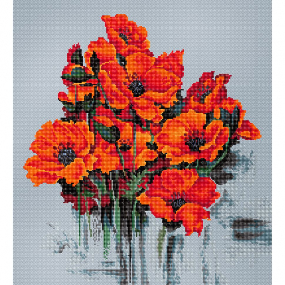 Набор для вышивания LUCA-S арт. B2380 Маки 30,5х33 см