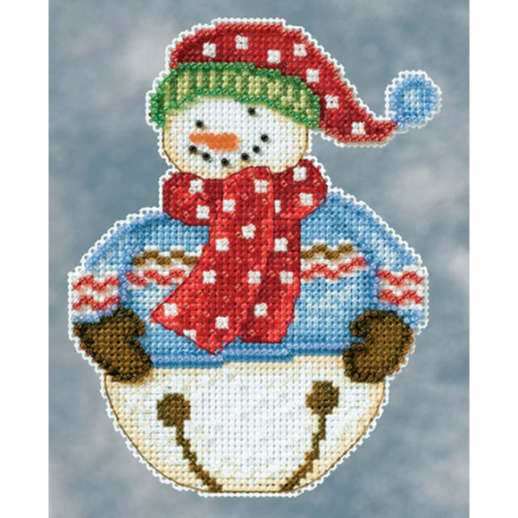 Набор для вышивания MILL HILL Снеговик Jingle 10х13 см