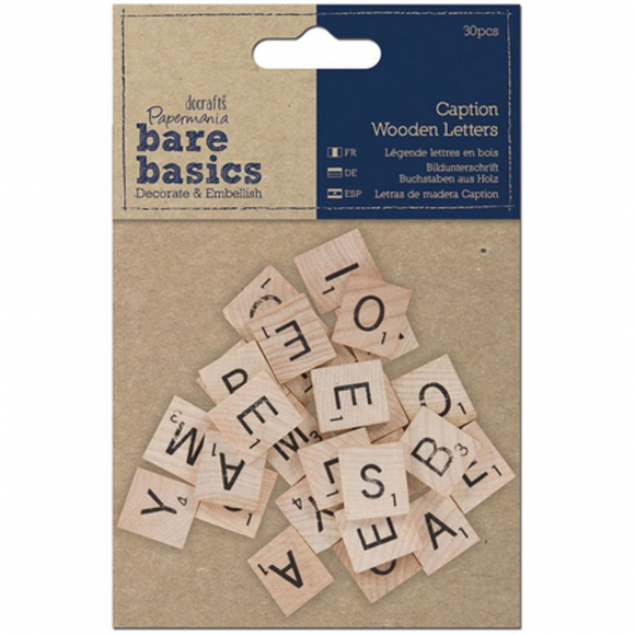 81555_Набор декоративных элементов "Деревянные буквы"