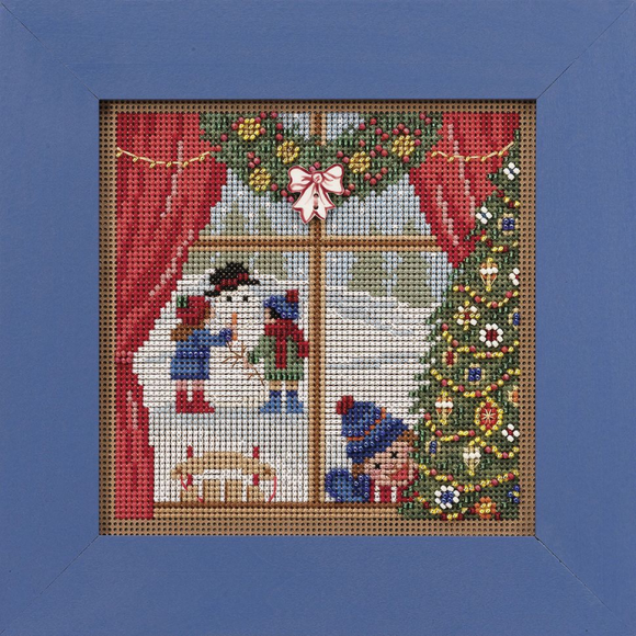Набор для вышивания бисером MILL HILL Рождественские каникулы 13,33х13,33 см Набор для вышивания бисером MILL HILL Рождественские каникулы 13,33х13,33 см