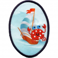 Термоаппликация HKM "Краб с парусником"