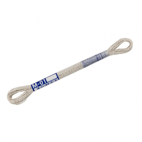 Нитки для вышивания Gamma мулине SM металлик 100% полиэстер 12 x 8 м цв.М-01 серебро Нитки для вышивания Gamma мулине SM металлик 100% полиэстер 12 x 8 м цв.М-01 серебро