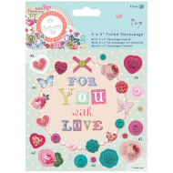 88805_Набор бумаги с высечкой "Цветы" Bellissima