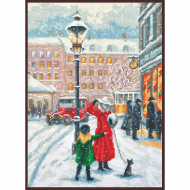 Набор для вышивания ПАЛИТРА арт.08.032 Однажды зимой, по мотивам картины Пауля Фишера 20х27 см Набор для вышивания ПАЛИТРА арт.08.032 Однажды зимой, по мотивам картины Пауля Фишера 20х27 см