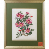 22402_Вышитая картина "Шиповник"