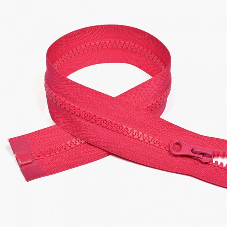 Молния MaxZipper трактор №5 1 замок усил.зв., 80см, цв.F145 малиновый уп.50шт