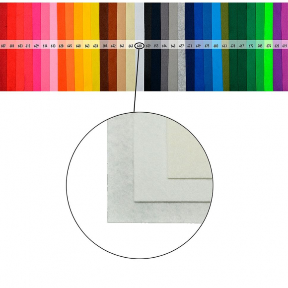 Фетр листовой мягкий Magic 4 Hobby 1мм 20х30см арт.FLT-S1 уп.10 листов цв.660 белый