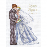 Набор для вышивания PANNA арт. L-0982 Свадебный поцелуй 15х20 см