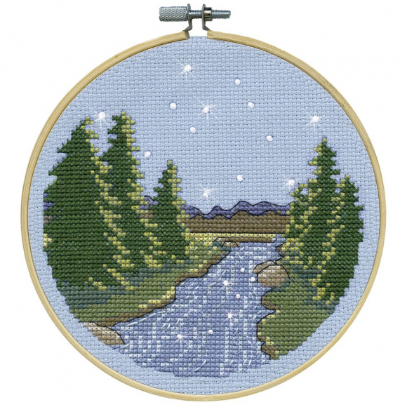 Набор для вышивания DESIGN WORKS арт.7072 Звездная ночь