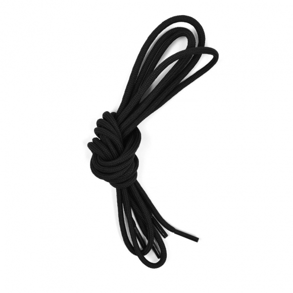 Шнурки круглые 3мм вощеные дл.80см цв. черный (50 компл)