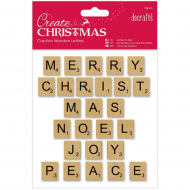 82752_Набор декоративных элементов "Заглавные буквы в Рождественских фразах"