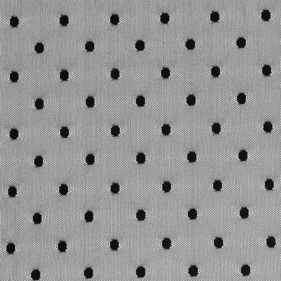 Сетка эластичная Горох KRUZHEVO арт.TBY.00129 ш.160см цв.02 черный рул.254м