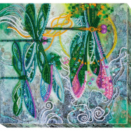 Набор для вышивания бисером АБРИС АРТ арт. AB-512 Искры над озером 32х31 см