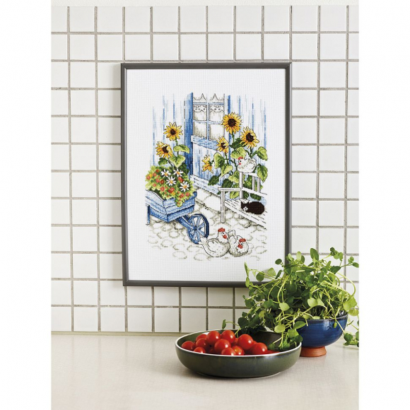 Набор для вышивания PERMIN арт.92-1410 Циплята на ферме 30х40 см Набор для вышивания PERMIN арт.92-1410 Циплята на ферме 30х40 см