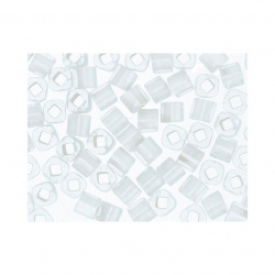 Бисер Япония "TOHO" CUBE №3  3 мм 5 х 5 г №0021F серебристый/матовый