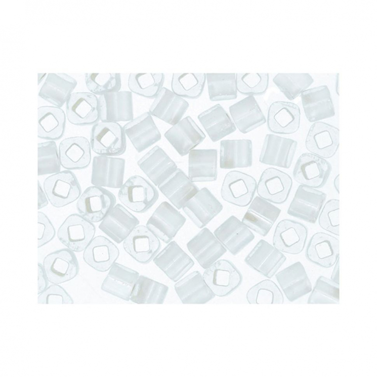 Бисер Япония "TOHO" CUBE №3  3 мм 5 х 5 г №0021F серебристый/матовый