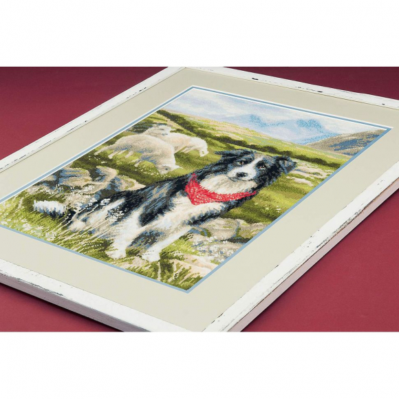 Набор для вышивания РИОЛИС арт.1767 Бордер-колли 30х40 см