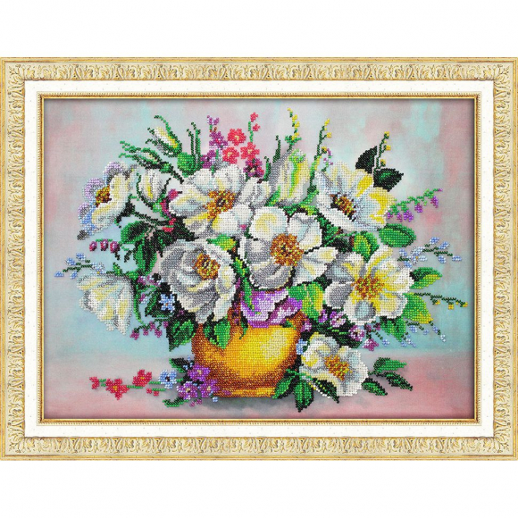 Набор для вышивания бисером ПАУТИНКА арт.Б-1292 Аромат леса 38х28 см